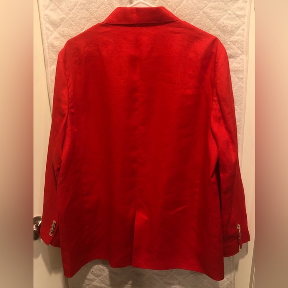 NWT ZARA STRAIGHT CUT 100% LINEN BLAZER JACKET - Picture 11 of 14